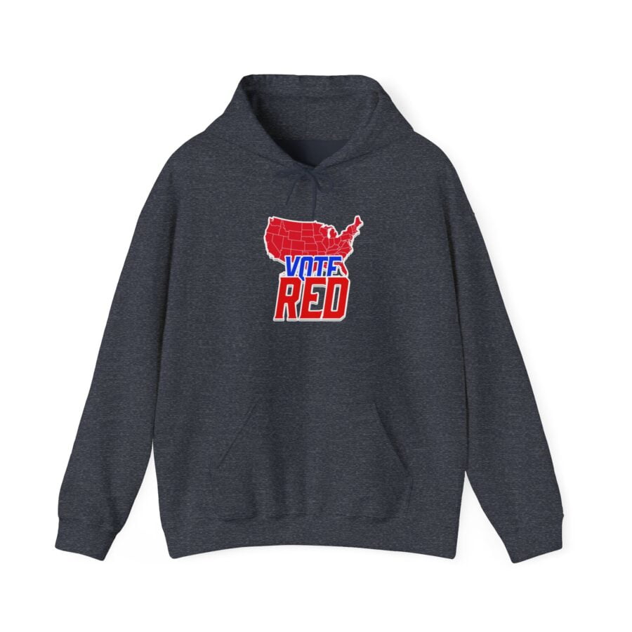 Vote Red | Unisex Heavy Blend™ Hooded Sweatshirt - Image 25