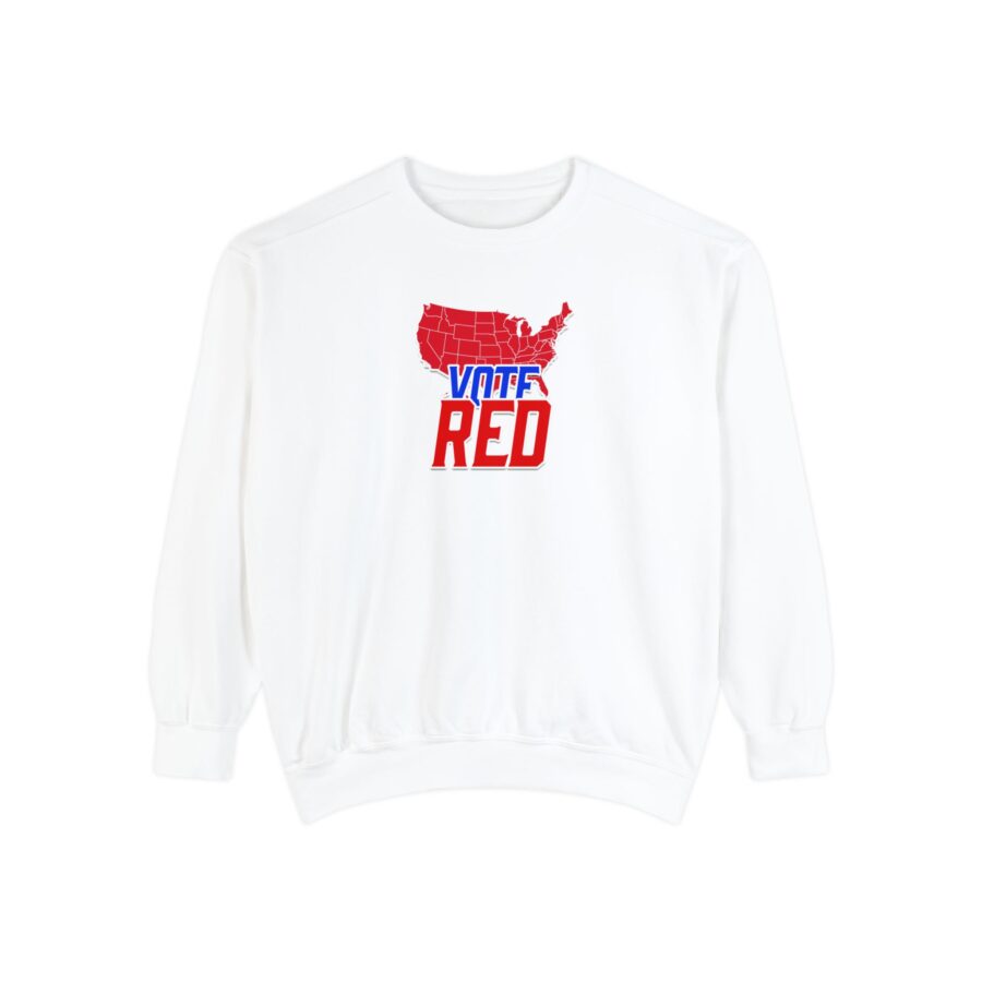 Vote Red | Unisex Garment-Dyed Sweatshirt