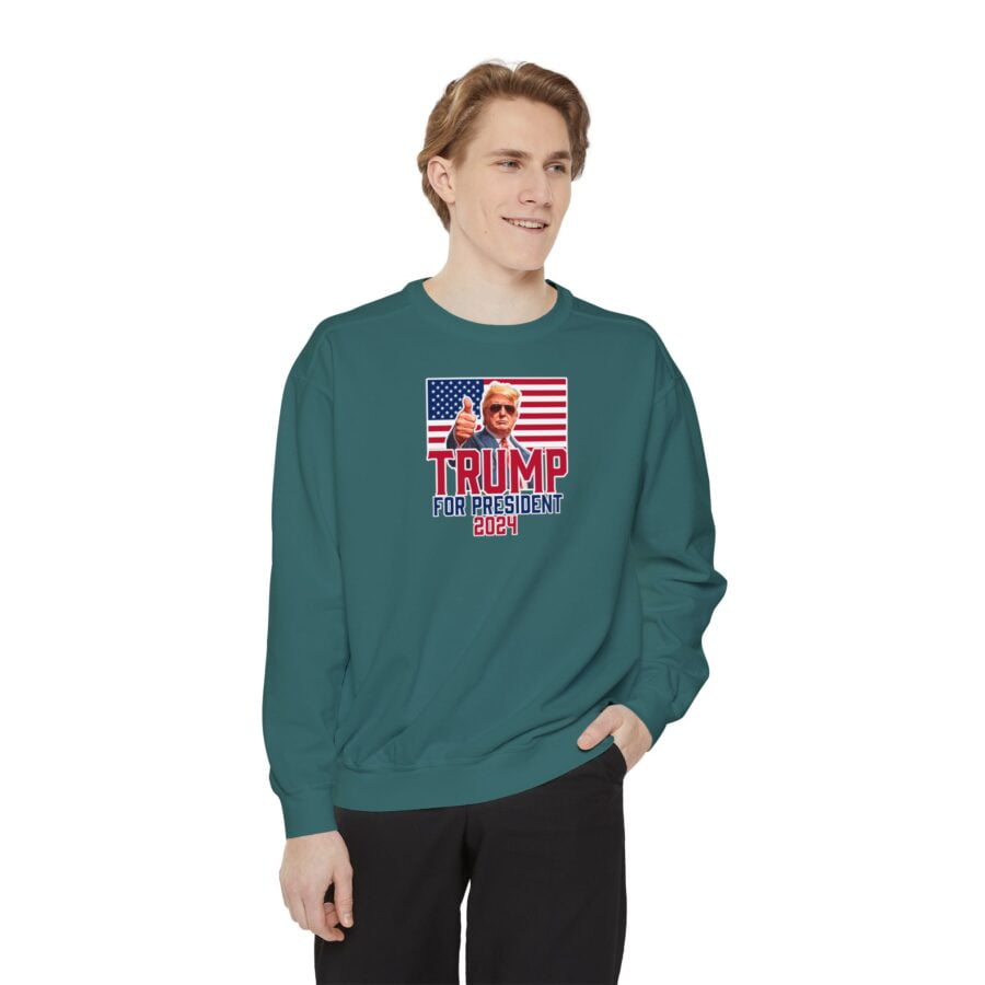 Trump for President 2024 | Unisex Garment-Dyed Sweatshirt - Image 7