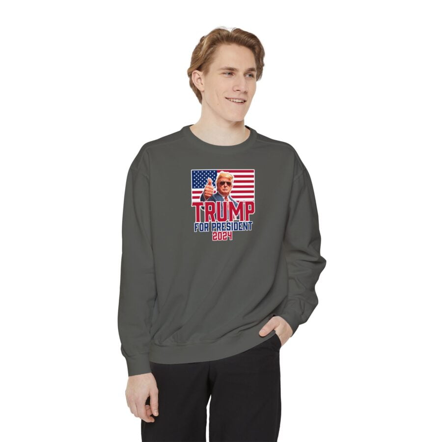 Trump for President 2024 | Unisex Garment-Dyed Sweatshirt - Image 19