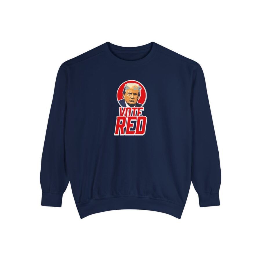 Vote Red | Unisex Garment-Dyed Sweatshirt - Image 21