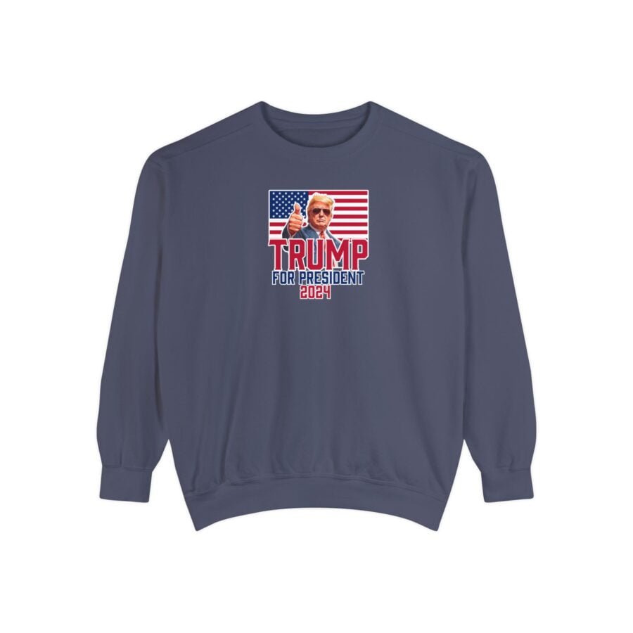 Trump for President 2024 | Unisex Garment-Dyed Sweatshirt - Image 9