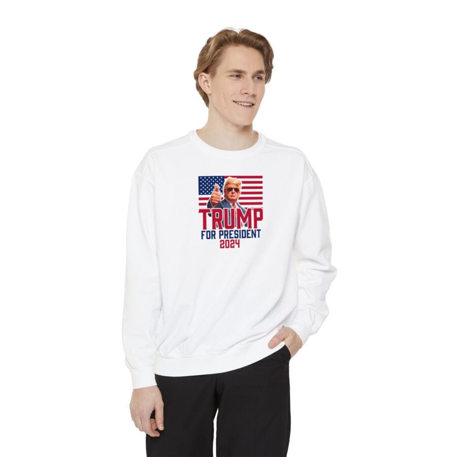 Trump for President 2024 | Unisex Garment-Dyed Sweatshirt - Image 3
