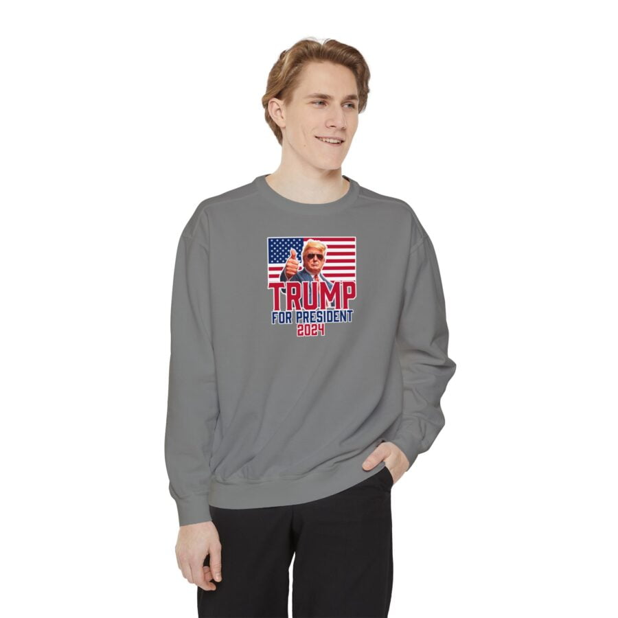 Trump for President 2024 | Unisex Garment-Dyed Sweatshirt - Image 15