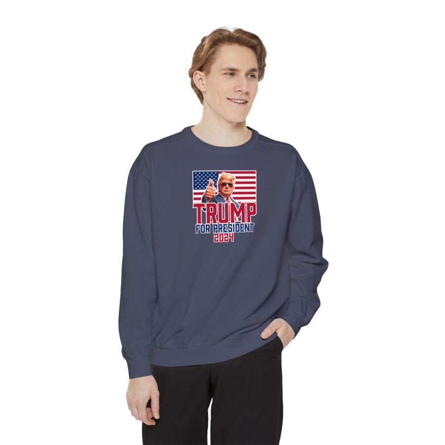 Trump for President 2024 | Unisex Garment-Dyed Sweatshirt - Image 11