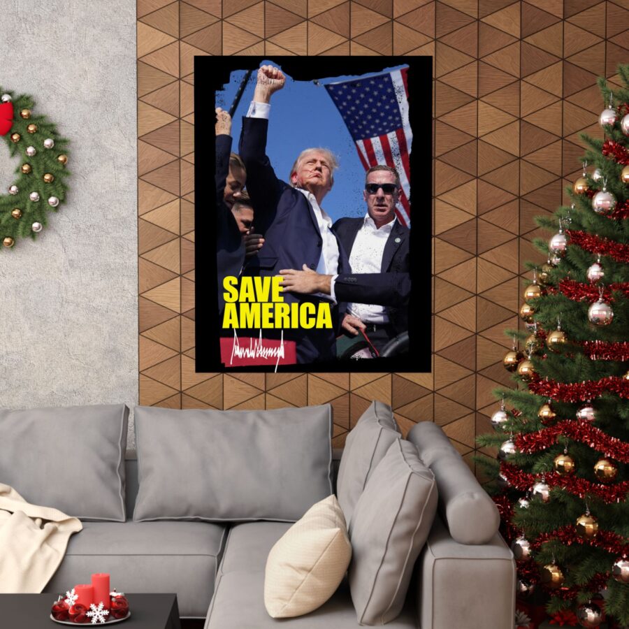 Save America | Matte Vertical Poster - Image 4
