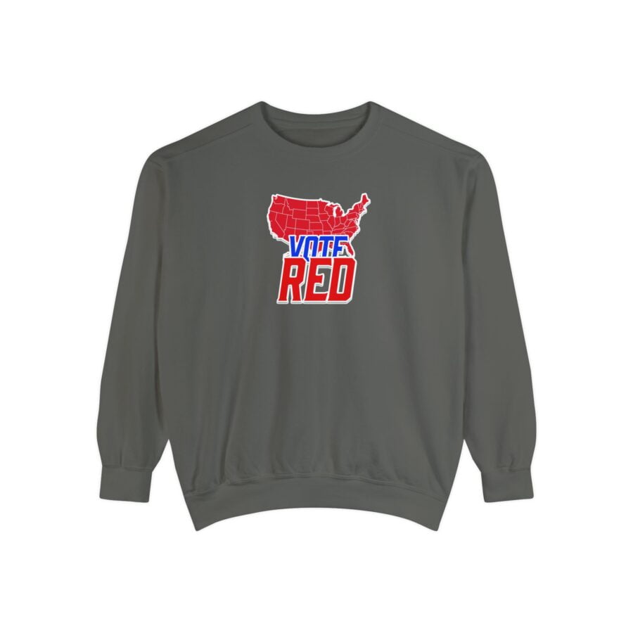 Vote Red | Unisex Garment-Dyed Sweatshirt - Image 17