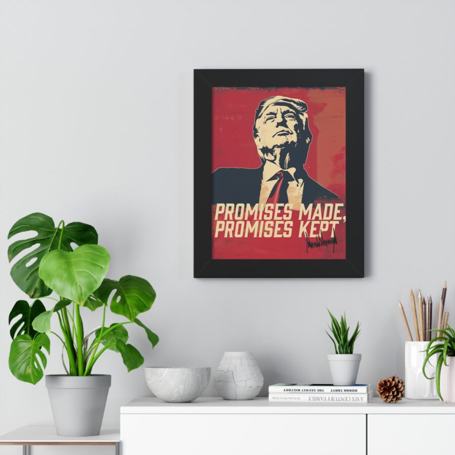 Promises Made, Promises Kept | Framed Vertical Poster - Image 2