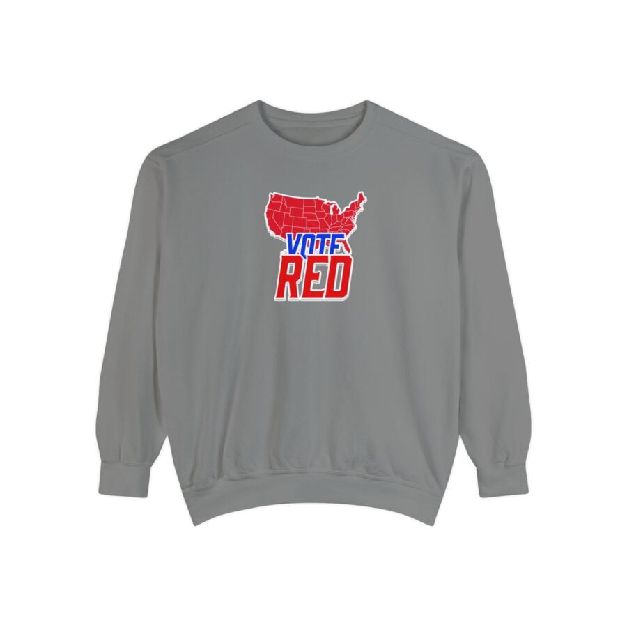 Vote Red | Unisex Garment-Dyed Sweatshirt - Image 13