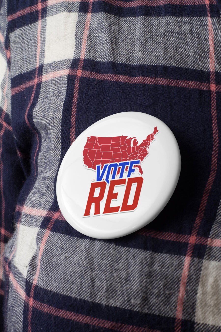 Vote Red Pin