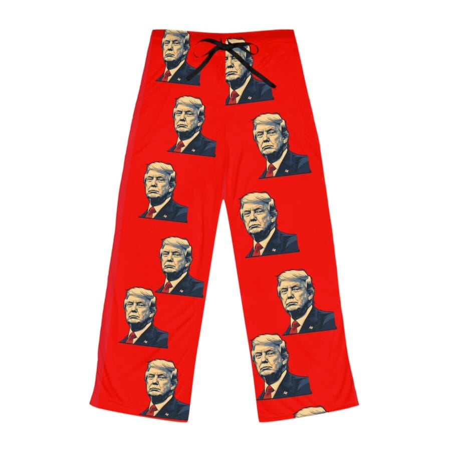 Women's Pajama Pants (AOP) - Trump v2