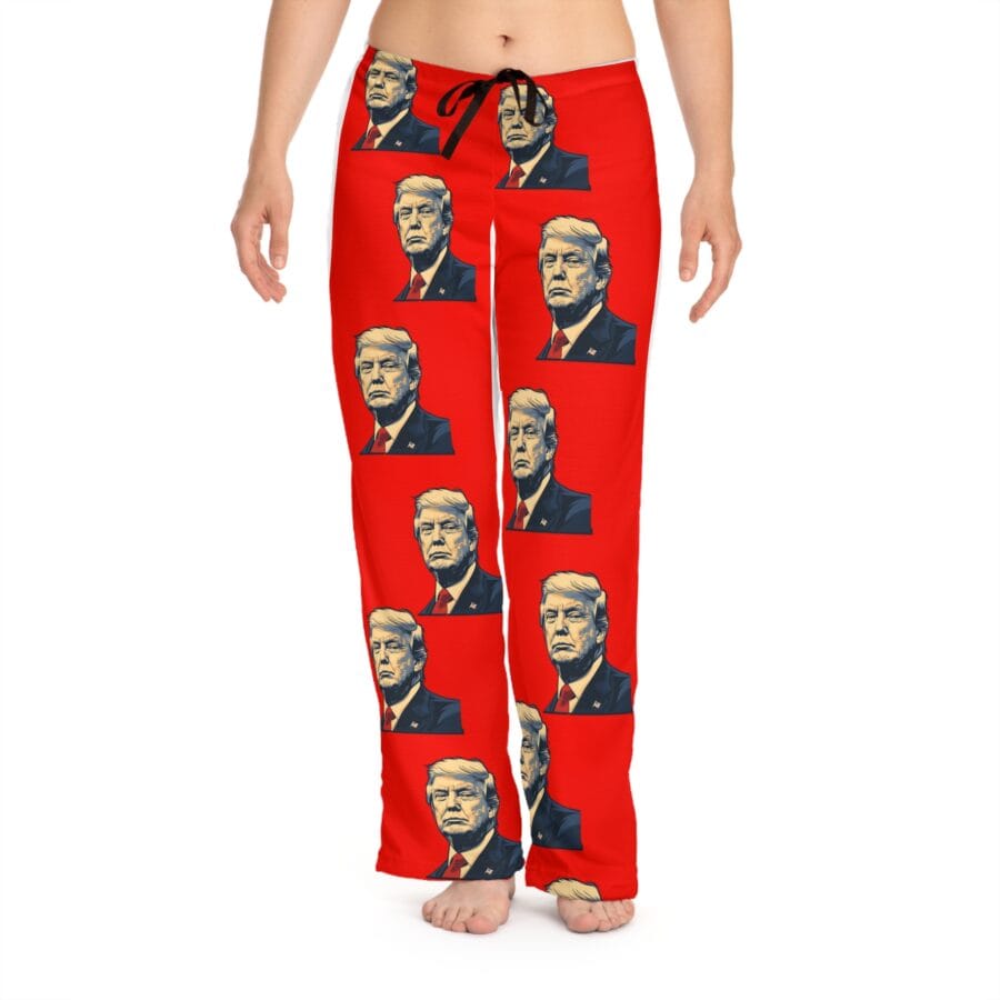 Women's Pajama Pants (AOP) - Trump - Image 3